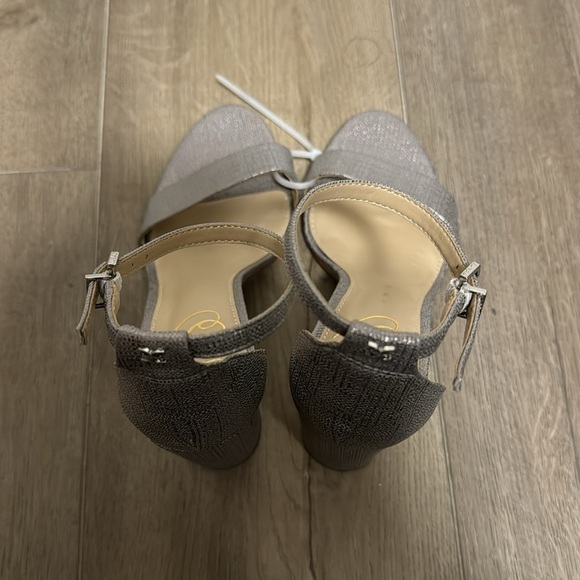 NEW! Sam Edelman Silver Jute Yaro Block Heel Sandal - Size 8 - Picture 9 of 15